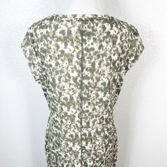 The North Face Womens EZ Tee Short Sleeve Active Dress in Green Print Size M - Picture 10 of 13